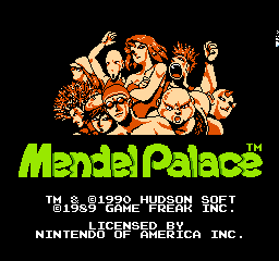 Mendel Palace (USA) Title Screen